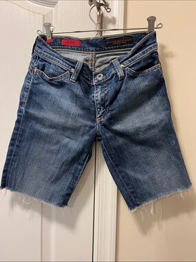 AG Adriano Goldschmied Women's Dark Blue Denim Jean Shorts